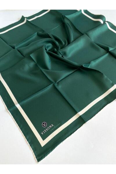 Vissona Eșarfă de mătase Tivil 10150 - 0036 - 0003 Verde Model Mixt