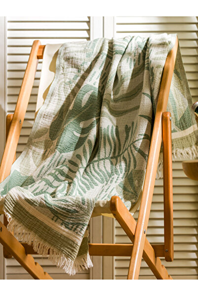 LC Waikiki منشفة بساط بشرابات خضراء مقاس 90x165 سم