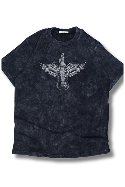 Fuddy Moda Oversize Aerosmith Farewell Tour με στάμπα πλενόμενο μπλουζάκι, Unisex ρετρό μπλουζάκι ροκ μπάντας