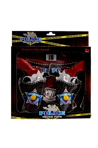 Other مجموعة الشرطة: مسدسان، جرابات مسدسات، حزام، شارة شرطة