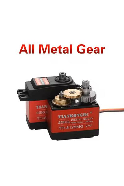 zeevos TD-8125MG digital rc servo motor, 25kg power, metal gear, stainless steel bearings, angle 90-180”,