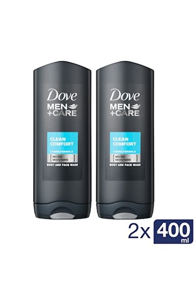 Dove Men Pachet 2x Gel de dus Dove Men+Care Clean Comfort, 400 ml