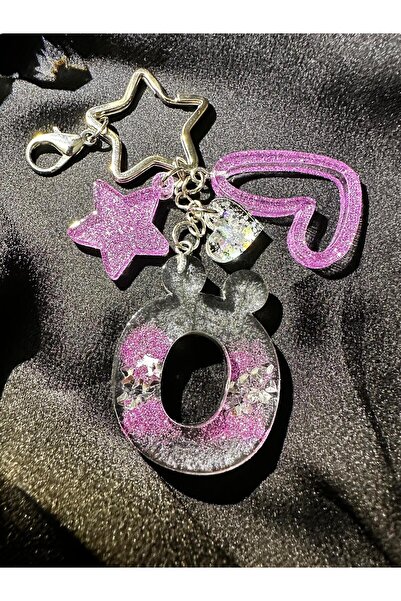 epoksiya حرف Ö أنثراسيت رمادي اللون أرجواني لامع حجر نجمة خطاف VIP إكسسوارات ...