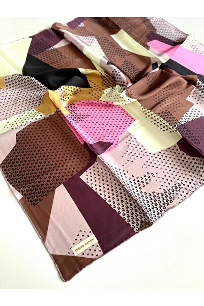 Pierre Cardin وشاح حرير إيبك 8331230 - 391 - 48143 نمط مختلط أرجواني