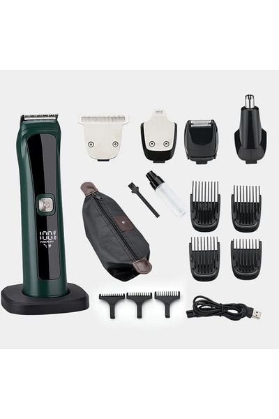 Zimmo® Hair clipper 5in1 shaver, Beard, body and hair trimmer, 90 min battery life, Wireless/Cordless