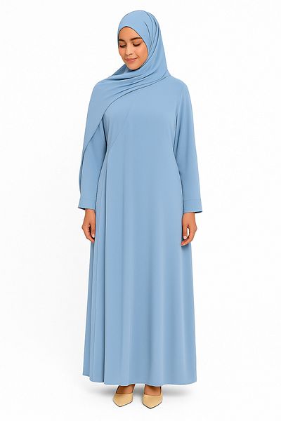 Misue Handmade Medina Silk Double Breasted Prayer Dress + Shawl, Silk Dressing Gown, Dowry Prayer Dress, Mevlüt Dress