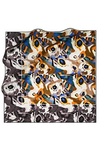 Cacharel Tivil Silk Scarf 8680313 - 912 - 47844 White Mixed Pattern