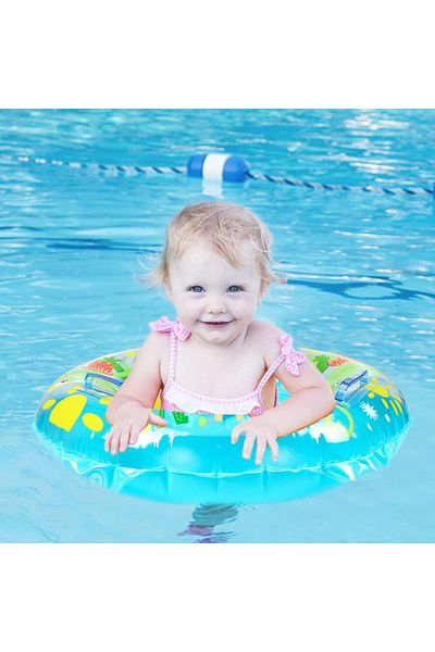 Picodino Swim ring with panties and handles, 6 months - 4 years, diameter 50 cm, Frog, Blue