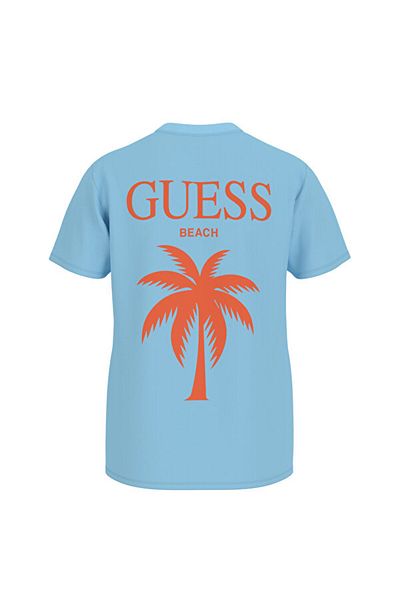 Guess Ss Cn Gd Palm Men's Regular Fit T-Shirt