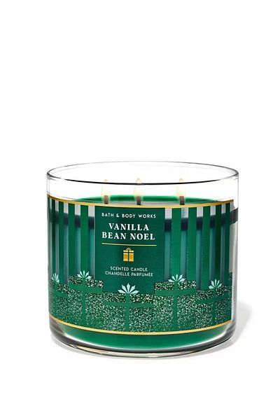Bath & Body Works شمعة فانيليا نويل ذات ثلاث فتائل