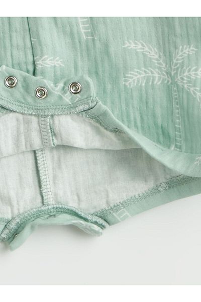 LC Waikiki Crew Neck Baby Boy Muslin Jumpsuit