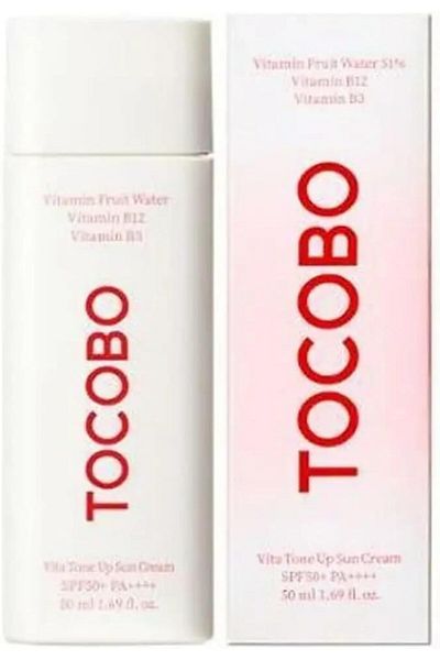TOCOBO Vita Tone Up Sun Cream SPF50+ PA++++ 2.82oz / 50ml Vegan Sunscreen