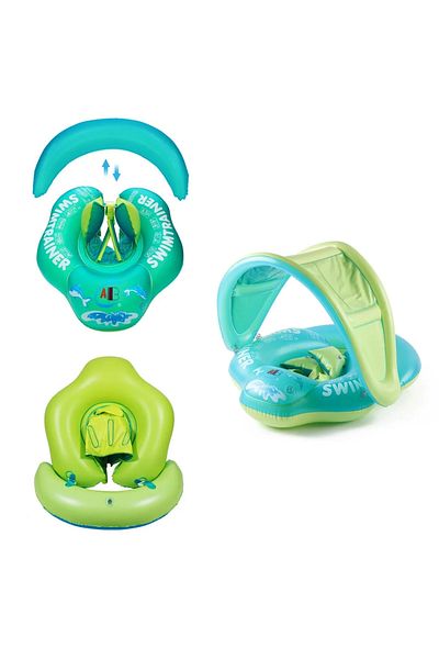 Picodino Swimtrainer boat ring with panties and removable sunshade, 6-36 months, 60x55x48 cm