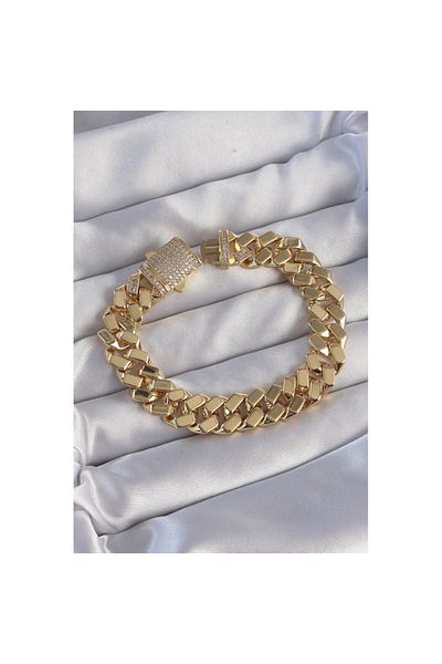 Skygo Vip Series Gourmet Zircon Stone Gold Color Bracelet - Tj-Bb6173