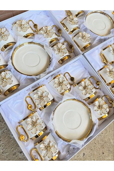 HediyeKöşkü Porcelain Luxury Special Edition Coffee Set