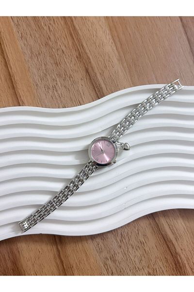 LOOQ Retro Cord Women's Watch with Heart Figure and Roman Numeral Detail