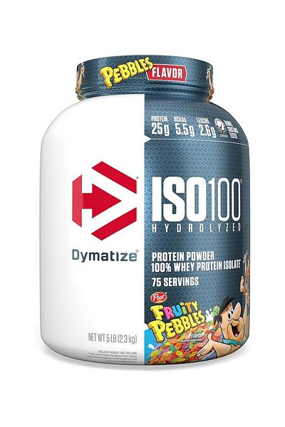 Dymatize ISO 100 Hydrolyzed Protein Powder - Fruity Pebbles, 5lbs, 76 servings