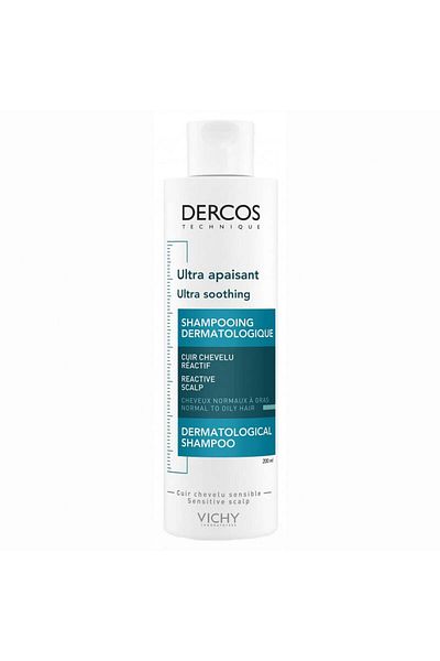 Vichy Șampon Vichy Ultra Soothing Dercos pentru păr gras și normal, Șampon, 200 ml