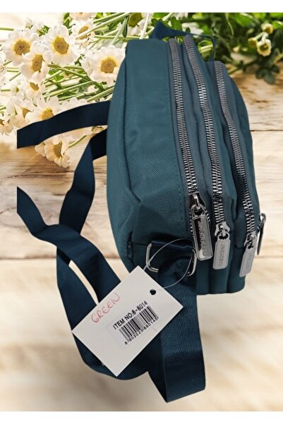 OEM Women's shoulder bag R88014, adjustable strap, green