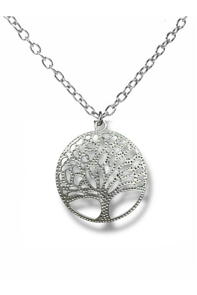 Herşey Nota Eternal Roots – Unisex Necklace with Tree of Life Figure (60 cm Chain)