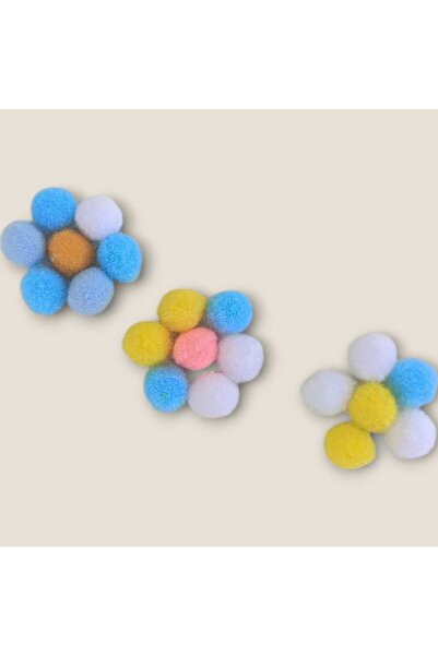 hobidaşım Set mini pompon în culori mixte – 20 bucăți, 1,5 cm, material pentru hobby și decorare