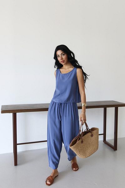 İstangül Butik Set de vară fără mâneci Minimal Ease