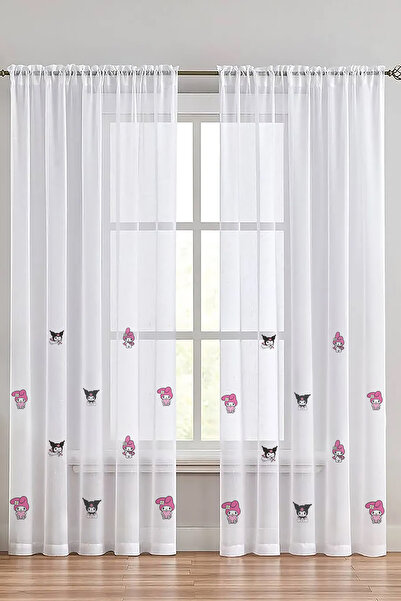 artwork MY MELODİ VE KUROMİLİ KIZ ÇOCUK ODASI TÜL PERDE