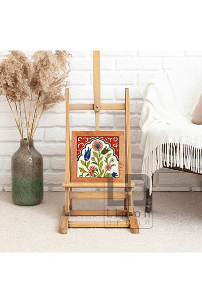 Limon Dekor Solid Wood Frame – Handmade Wall Frame for Tiles and Ceramic Tiles (20X20 cm)