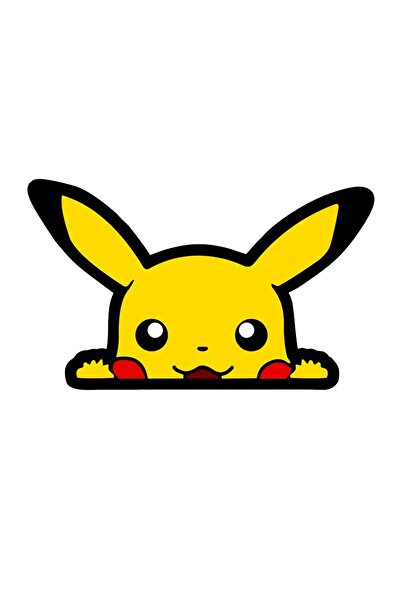 hediyenebak سيارة بيكاتشو، سيارة، سيارة، دراجة نارية، خوذة، كمبيوتر محمول، ملصق زجاجي 14 × 9 سم