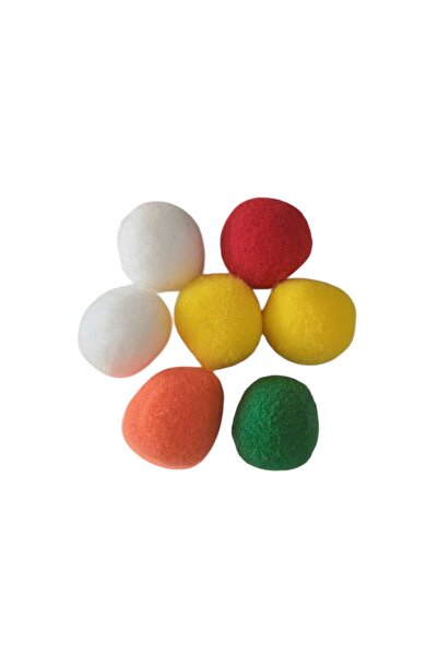 hobidaşım Set de pomponi de culori mixte – 10 bucăți, 3,5 cm, materiale pentru hobby și decorare