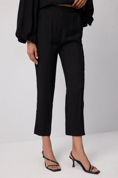 Touche Kupra Gömlek Pantolon Takım Siyah