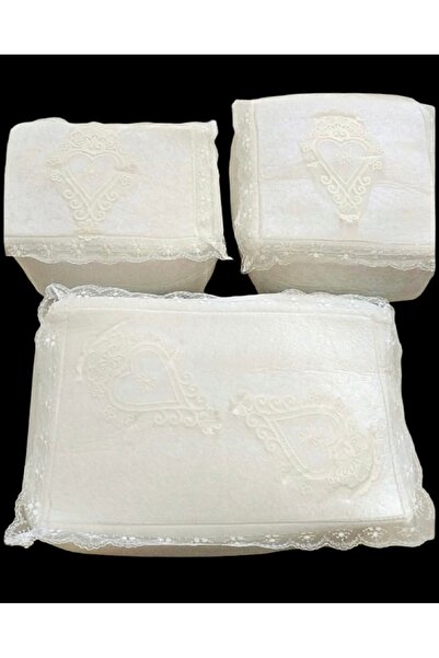 Muensu Set de 3 pungi din catifea cu șervețele, pungă pentru mireasă, set de ...