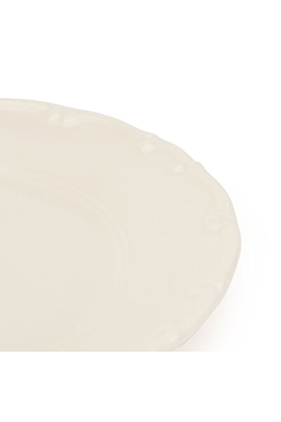 MATMEL Porcelain Liana Cake Plate - Cream - 19 cm