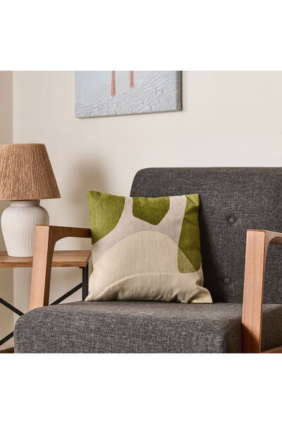 MATMEL وسادة زارمين ناعمة - إكرو / أخضر - 40x40 سم