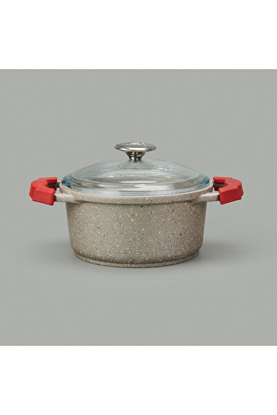 MATMEL Cast Iron Pot - Beige / Red - 20 cm