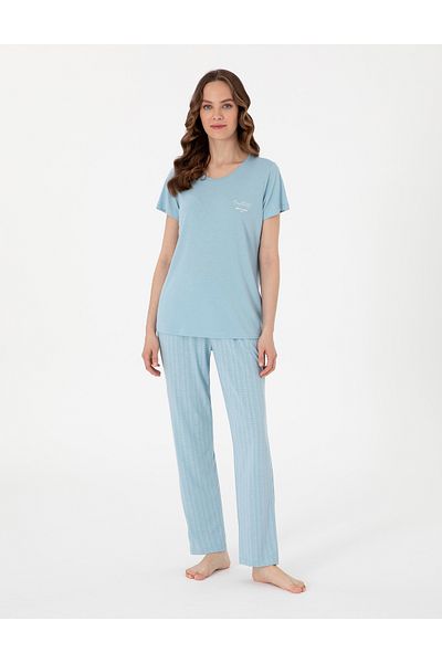 Pierre Cardin Blue Short Sleeve Pajama Set 50318997-Vr036