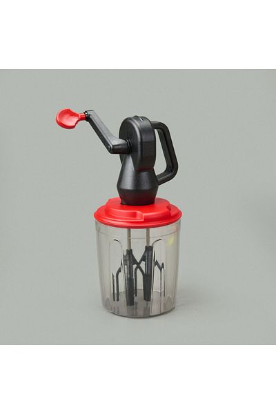 ASPARTAM Twin Mix Bowl Hand Mixer - Black / Red