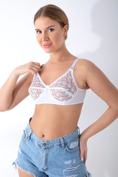 UGİ GİYİM White Lace Recovery Bra - 506