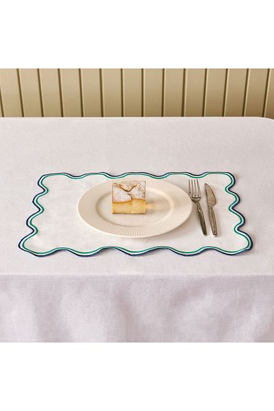 MATMEL Soft Nonna American Service - Green / Blue - 30X50 cm