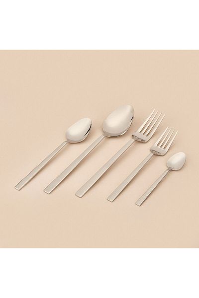 ASPARTAM 30 Piece Stainless Steel Cutlery Set - Grey