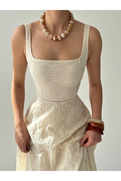 Genel Markalar WMPULSE Cuper Çiçek Detaylı Elbise