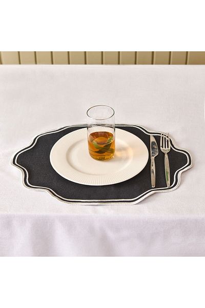 MATMEL Soft Elegant American Service - Black - 30X50 cm