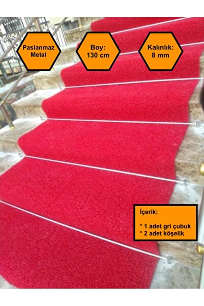 MRT PLASTİK GRİ HALI TUTTURGAÇ ÇUBUĞU, HALI YOLLUK KİLİM SABİTLEME APARATI 13...