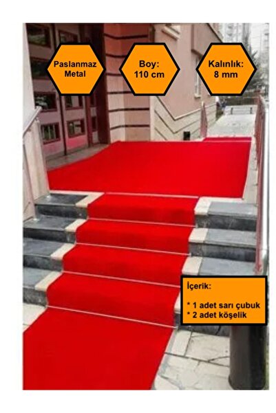 MRT PLASTİK GOLD HALI TUTTURGAÇ ÇUBUĞU, HALI YOLLUK KİLİM SABİTLEME APARATI 1...