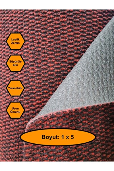 NetBazaars BORDO MISIR PATLAĞI DESENLİ SENTETİK HALI, KAYDIRMAZ TABANLI ZEMİN...