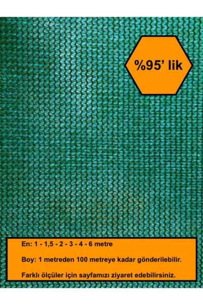 NetBazaars %95 GÖLGE ORANLI FİLE, GÖLGELİK, GERGİ FİLE, BAHÇE GÖLGELİĞİ, 4X2 ...