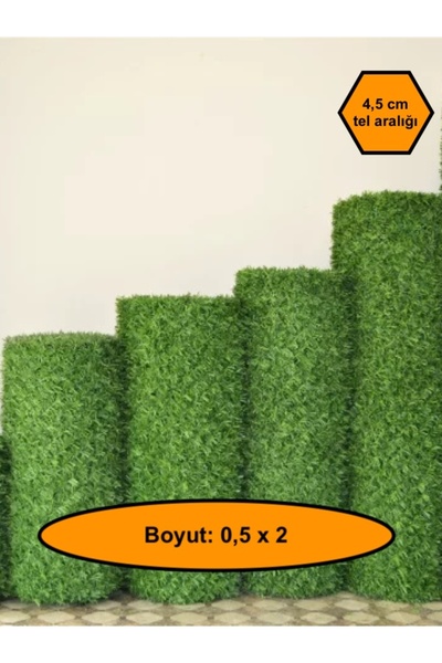 MRT PLASTİK 0,5X2 metre ÇİM ÇİT, BAHÇE ÇİTİ, DEKORATİF TELLİ ÇİT, YAPAY ÇİM ÇİT