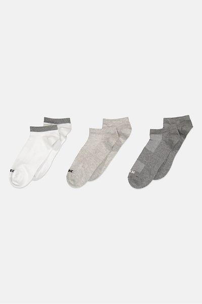 RBX Men 3 Pairs Brand Logo Running Socks, Multicolor