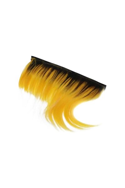 Genel Markalar Motosiklet Kask Saç Süsü Apaçi Siyah-Sarı Simli