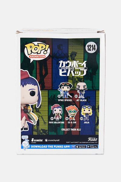 Funko Pop Animation 1214 Cowboy Bebop Faye Valentine Collectable Vinyl Figure